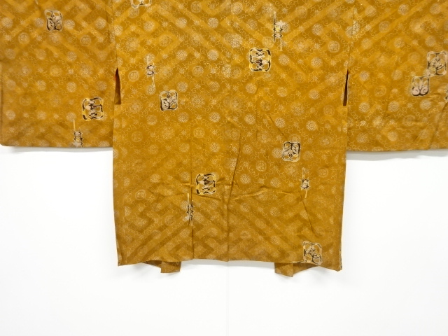アンティーク　紋錦紗抽象模様羽織